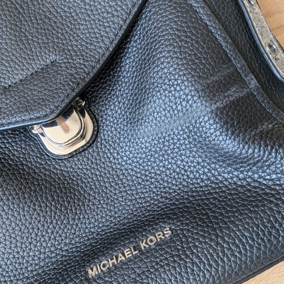 MICHAEL Michael Kors Bristol Small Leather Backpack Black - Picture 10 of 14